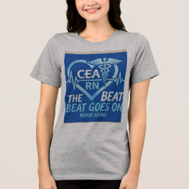 CEA RN 看護チーム ハートビート カドゥケウス Tシャツ