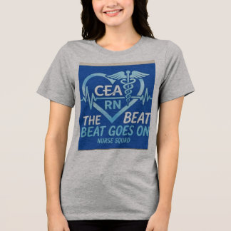 CEA RN 看護チーム ハートビート カドゥケウス Tシャツ