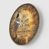 Ceas de Perete „Isus este întotdeauna cu tine” ラージ壁時計 (傾斜)