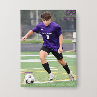 CECボーイズサッカー長方形ボタン 缶バッジ