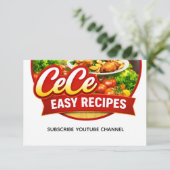 Cece Easy Recipes サンクスカード サンキューカード (スタンド正面)