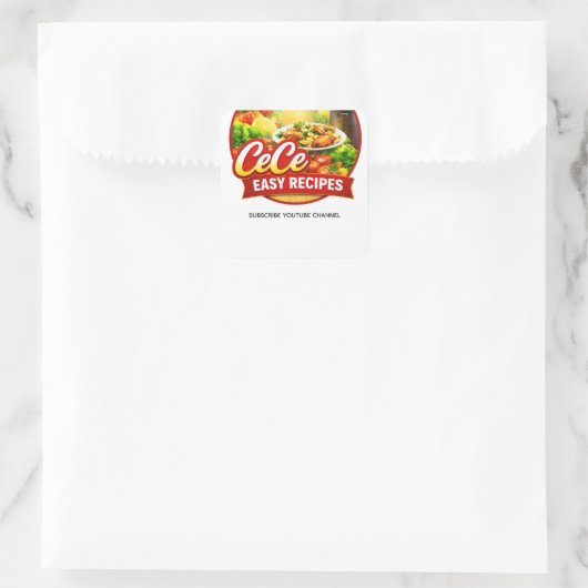 Cece Easy Recipes ステッカー (バッグ)
