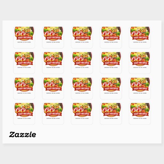 Cece Easy Recipes ステッカー (シート)