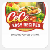 Cece Easy Recipes ステッカー (正面)