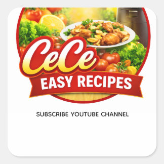 Cece Easy Recipes Sticker スクエアシール