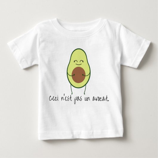 Ceci n'est pas un avocat ベビーTシャツ (正面)