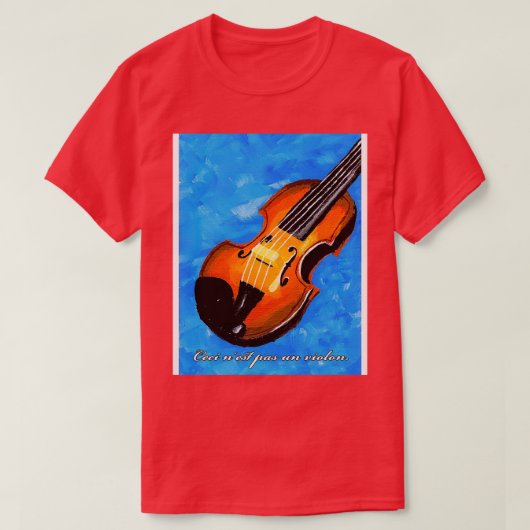 Ceci nest pas un violon Graphic Tシャツ (デザイン正面)