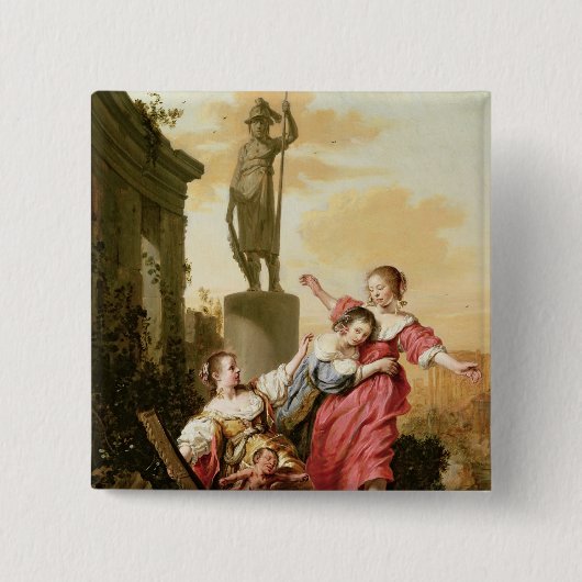 Cecropsの3人の娘 缶バッジ (正面)