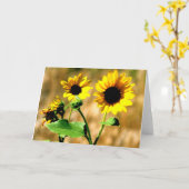 CEDA -ヒマワリ-空白のなカード カード (黄色い花)