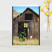 CEDA -小屋-空白のなカード カード (黄色い花)