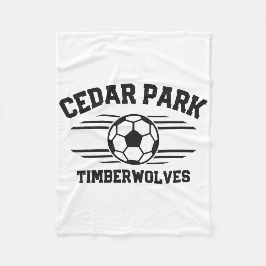 Cedar Park Timberwolves Soccer Ll 2025  フリースブランケット (正面)
