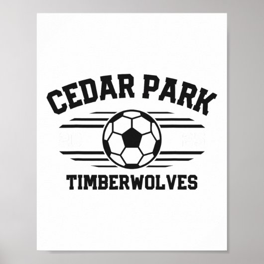 Cedar Park Timberwolves Soccer Ll 2025  ポスター (正面)