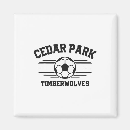 Cedar Park Timberwolves Soccer Ll 2025  マグネット (正面)