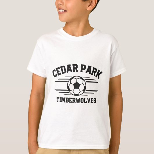Cedar Park Timberwolves Soccer Ll 2025  Tシャツ (正面)