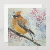 Cedar Waxwing シーズンカード (正面/裏面)