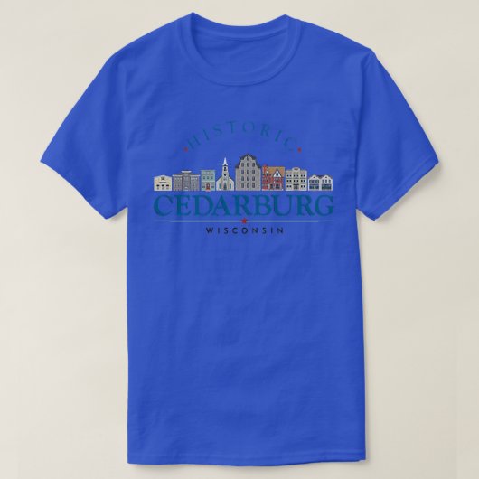 Cedarburg Wisconsin CityロゴプレミアムTシャツ1110 Tシャツ (デザイン正面)