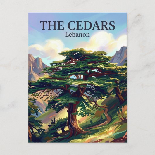 Cedars of God Lebanon ポストカード (正面)