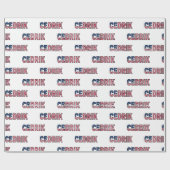 Cedrik Vorname Name USA US Geschenkpapier Papier ラッピングペーパー (フラット)