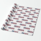 Cedrik Vorname Name USA US Geschenkpapier Papier ラッピングペーパー (アンロールド)