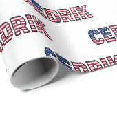 Cedrik Vorname Name USA US Geschenkpapier Papier ラッピングペーパー (ロールコーナー)