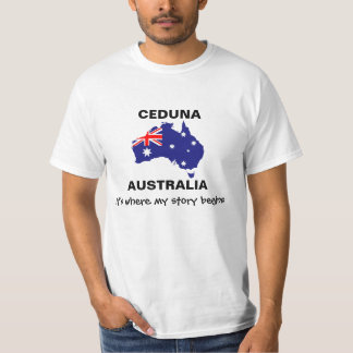 CEDUNAオーストラリアそれは私の物語が始まるところにです Tシャツ