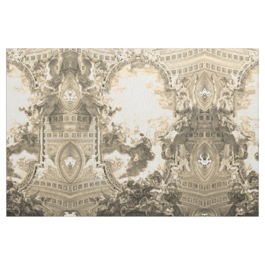 Ceiling Chiesa del Gesù – Battista Gaulli – gold ファブリック (ヤード)