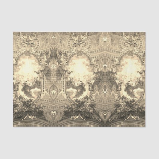 Ceiling Chiesa del Gesù – Battista Gaulli – gold 薄葉紙 (正面)