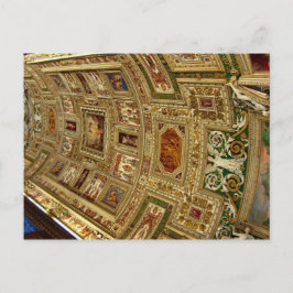 Ceiling in the Vatican Museum in Rome Italy Postca ポストカード