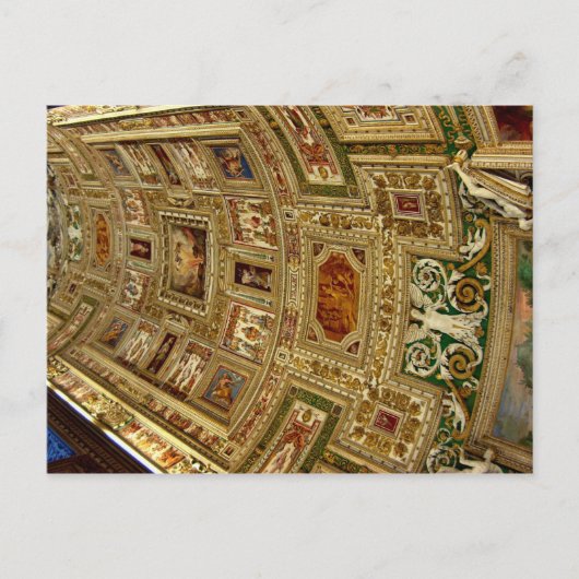 Ceiling in the Vatican Museum in Rome Italy Postca ポストカード (正面)