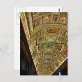 Ceiling in Vatican Museum, Rome Italyはがき ポストカード (正面/裏面)