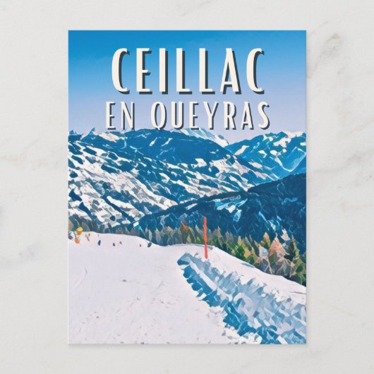 Ceillac en Queyras Station de ski ポストカード (正面)