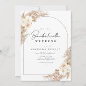 CEIRAボヘミアンパンパスグラスバチェロレッテ週末 招待状 (正面)