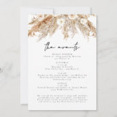 CEIRAボヘミアンパンパスグラスバチェロレッテ週末 招待状 (裏面)