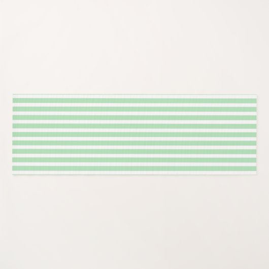 Celadon Vertical Stripped Yoga Mat ヨガマット (正面(横))
