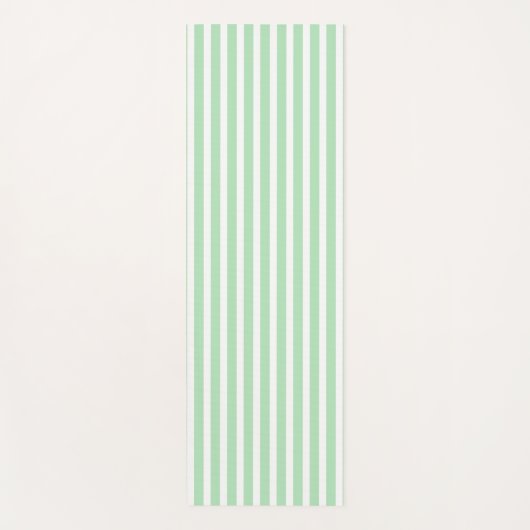 Celadon Vertical Stripped Yoga Mat ヨガマット (正面)