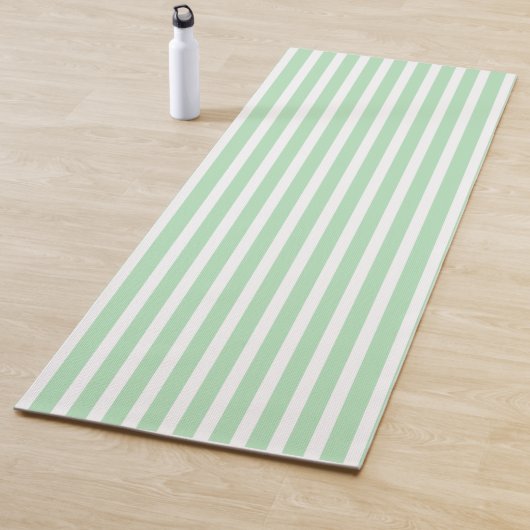 Celadon Vertical Stripped Yoga Mat ヨガマット (インサイチュ)