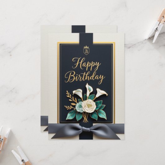 Celebración Elegante カード (正面/裏面インサイチュ)