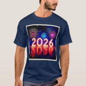 Celebrate 2026: Bright Future Spark Design Tシャツ (正面)