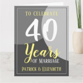 Celebrate 40 Years of Marriage カード (正面)