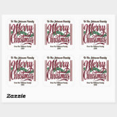 Celebrate a Colorful and Merry Christmas With Joy スクエアシール (シート)