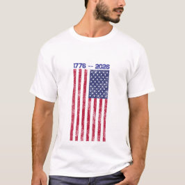 Celebrate America 250 Men's T-shirt with Flag #1 Tシャツ