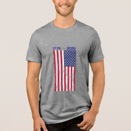 Celebrate America 250 Men's T-shirt with Flag #4 トライブレンドＴシャツ