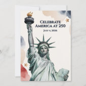 Celebrate America at 250 Patriotic Invitation (正面)