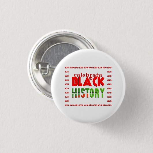 CELEBRATE BLACK HISTORY 缶バッジ (正面&裏面)