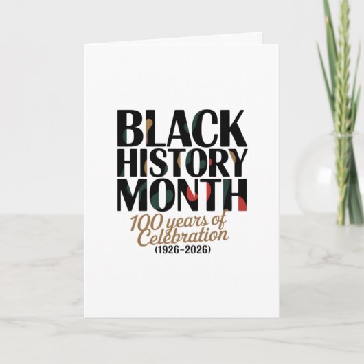 CELEBRATE BLACK HISTORY MONTH  カード (正面)