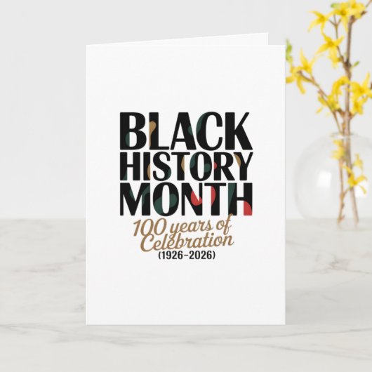 CELEBRATE BLACK HISTORY MONTH  カード (黄色い花)
