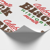 celebrate black history month ラッピングペーパー (角)