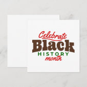 celebrate black history month 招待状 (正面/裏面)