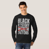 Celebrate Black History Month 247 African American Tシャツ (正面フル)