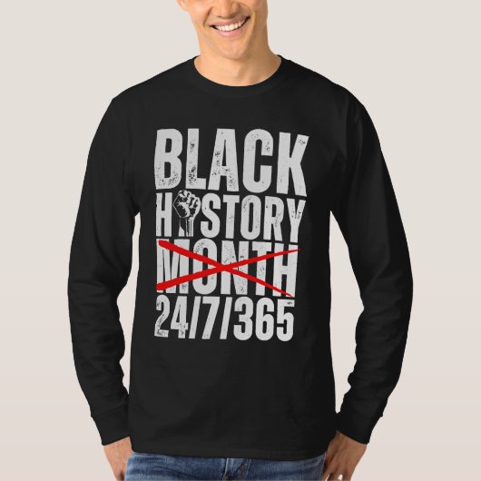 Celebrate Black History Month 247 African American Tシャツ (正面)